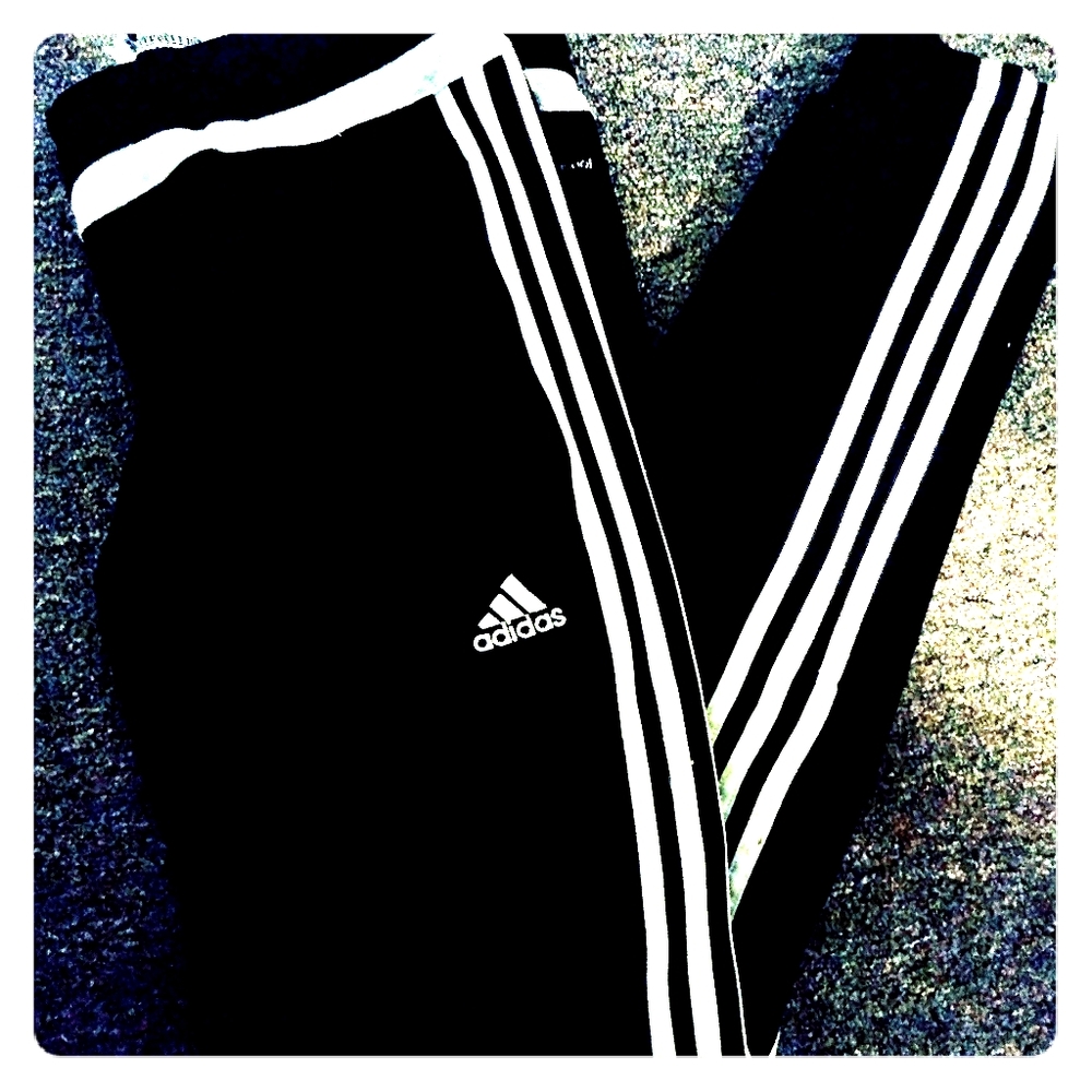 Adidas black and white pants